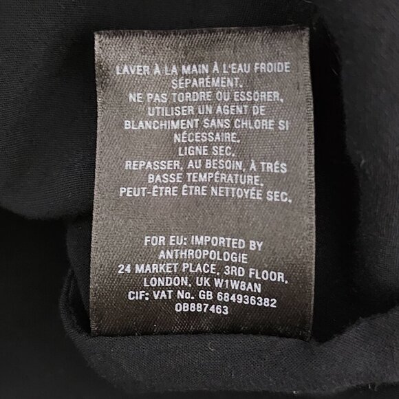 Maeve By Anthropologie Polka Dot Halter Asymmetrical Black And White Mini Dress - Picture 11 of 11